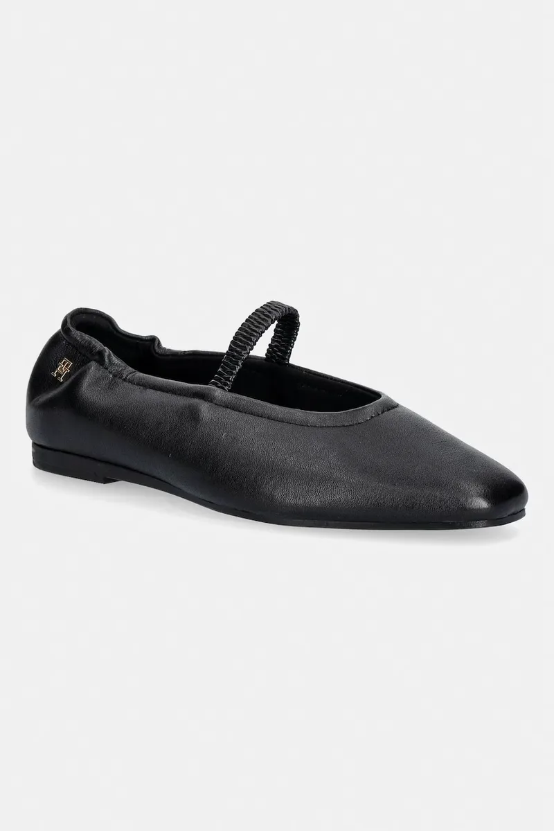 Tommy Hilfiger μπαλαρίνες δερμάτινες SOFT LEATHER ELLASTIC BALLERINA