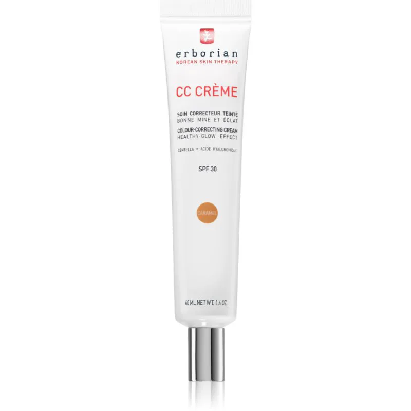 Erborian CC Crème Centella Asiatica CC κρέμα για ομοιόμορφο τόνο της επιδερμίδας SPF 30 απόχρωση Caramel 40 ml