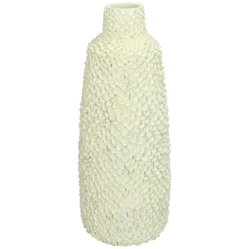 Βάζο ArteLibre Ιβουάρ Polyresin 12.7x12.7x30.7cm