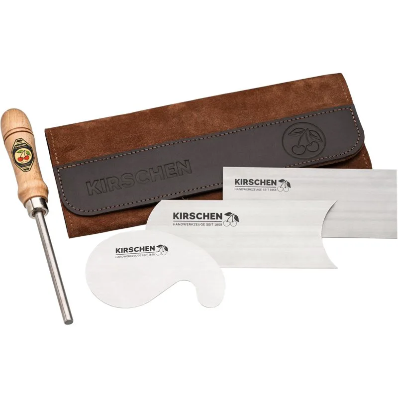 Kirschen Scrap set in leather case 4 pcs.