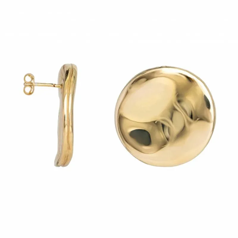 Επίχρυσα κυκλικά σκουλαρίκια 925 Inspire 050498 050498 Ασήμι