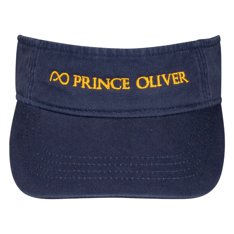 Logo Embroidered Visor Hat Μπλε Σκούρο