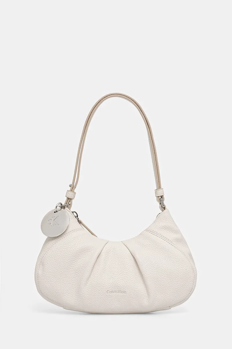 Calvin Klein τσάντα hobo γυναικεία από απομίμηση δέρματος