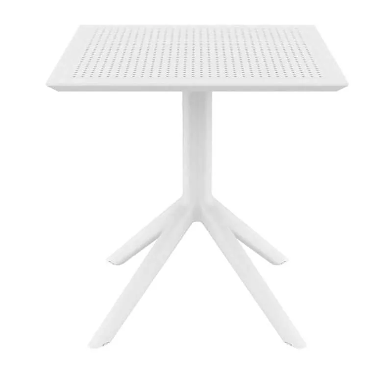 ΣΚΑΙ ΤΡΑΠΕΖΙ 70X70X74εκ. WHITE ΠΟΛ/ΝΙΟΥ