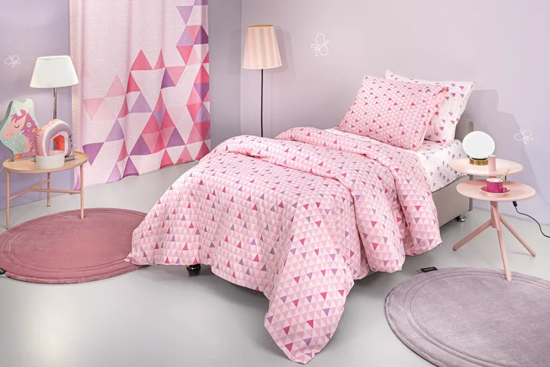 Σετ Παιδικά Σεντόνια Μονά 3 Τεμαχίων Guy Laroche Two2Twenty Fuchsia 165x250