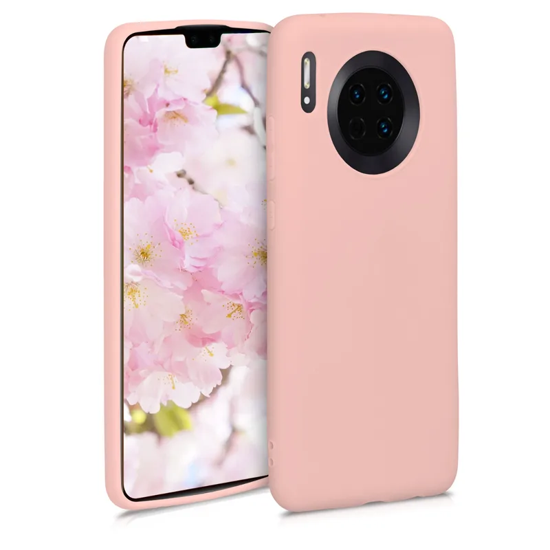 KW Θήκη Σιλικόνης Huawei Mate 30 - Rose Χρυσό Matte (50152.89)
