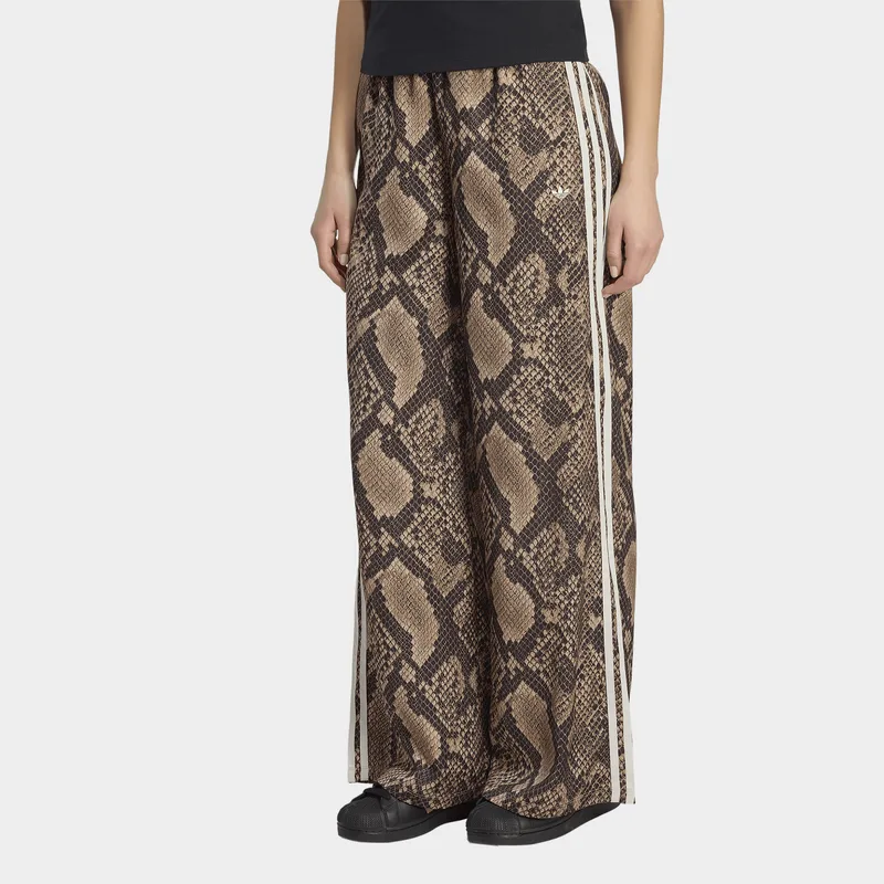 adidas Originals W Satin Snake Print Wide Leg Trac (9000281252_95143)