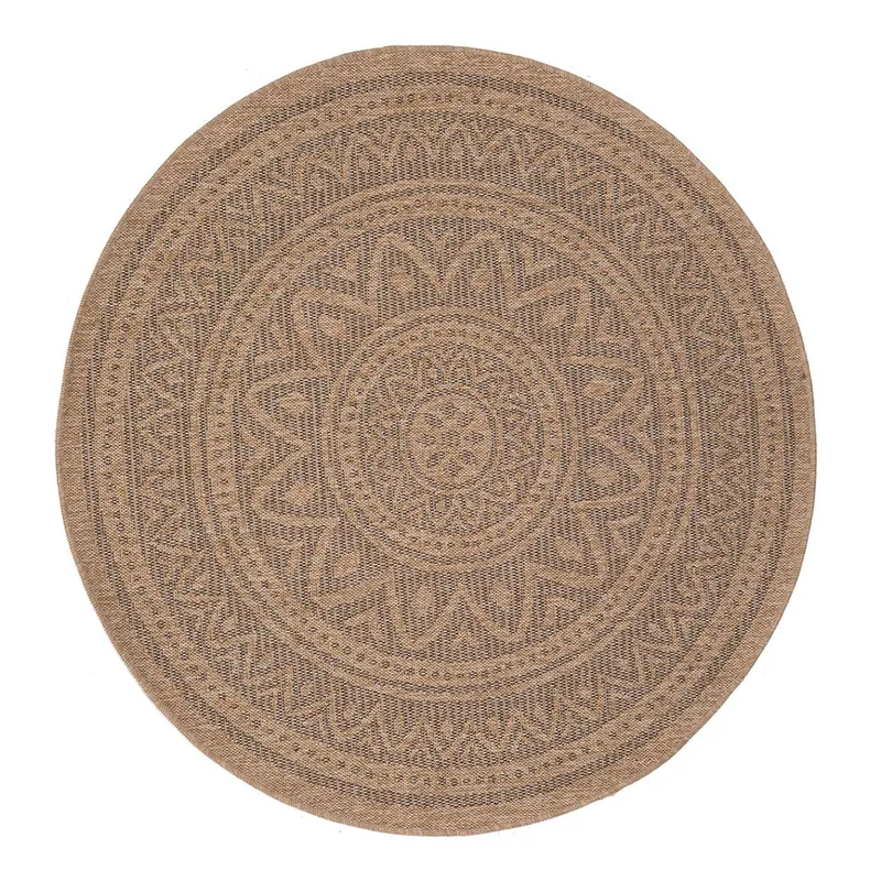 Στρογγυλό Χαλί Καλοκαιρινό (Φ200) Royal Carpet Avanos 8871 Black