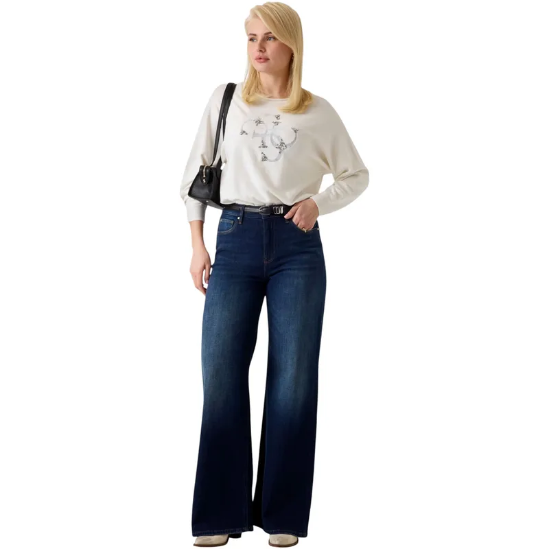 Πουλόβερ Guess BAT SLEEVE GEMMA LOG W6YR27 Z0975