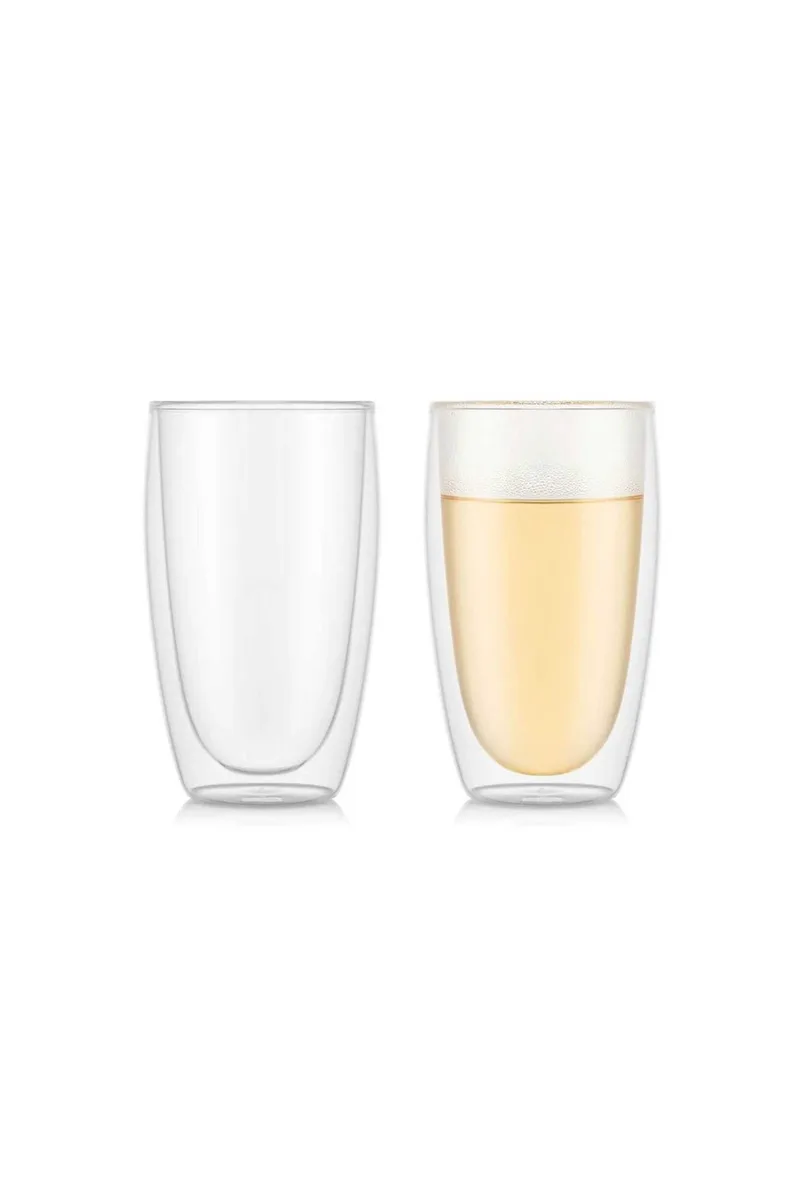 Bodum σετ ποτήρια double wall 450 ml διάφανο "Pavina" (2 τεμάχια) - 4560-10
