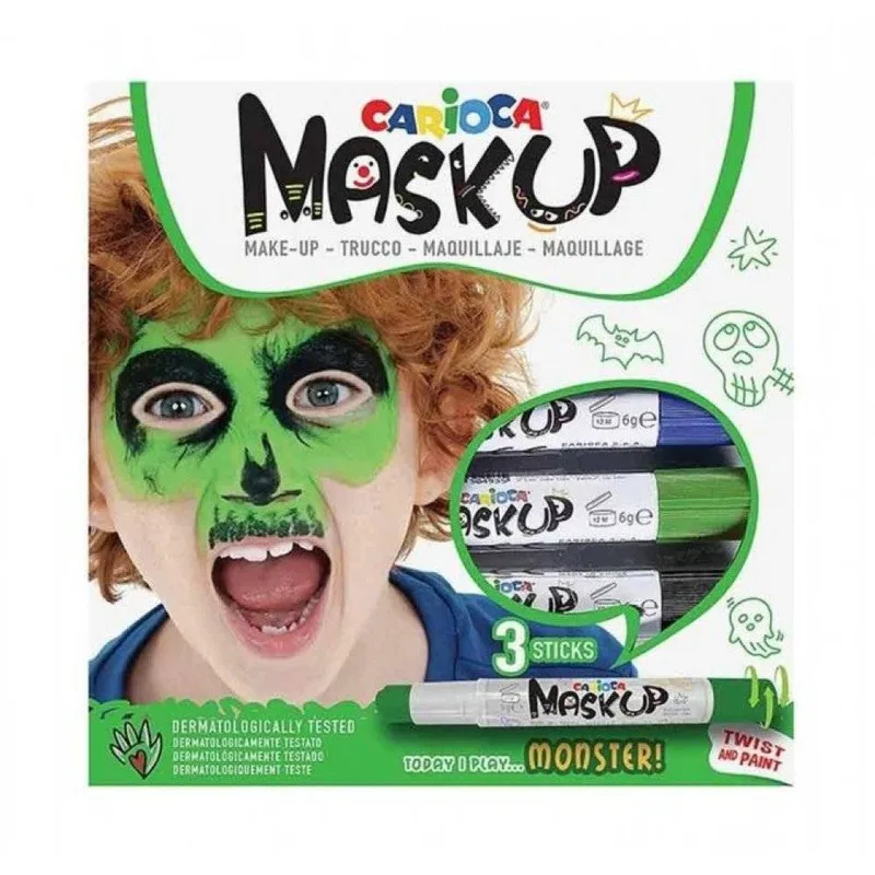 CARIOCA ΜΑΡΚΑΔΟΡΟΙ MASK UP 3τμχ MONSTER