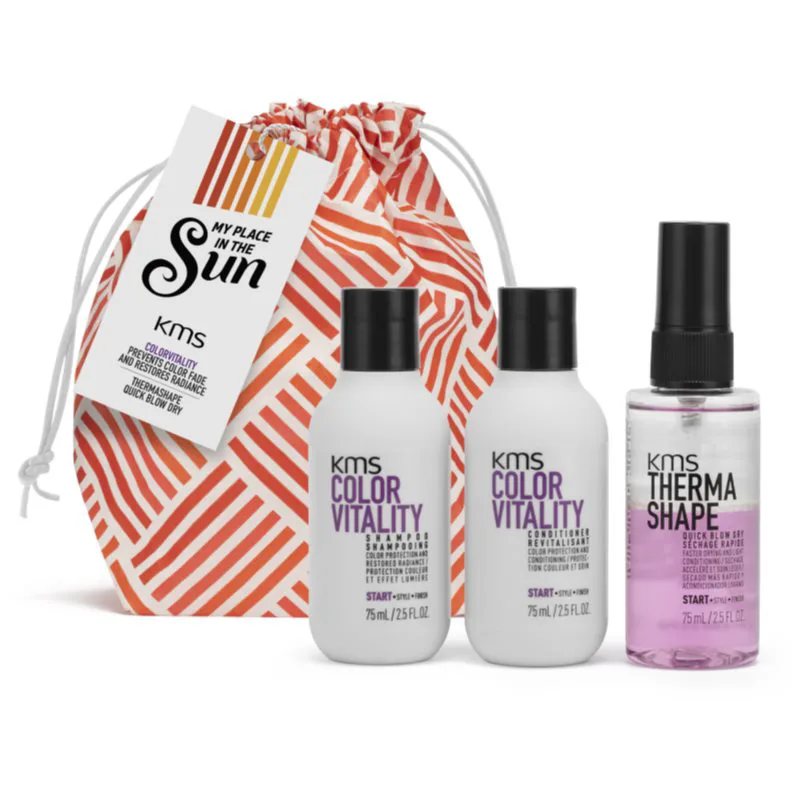 KMS Color Vitality Travel Pack σετ ταξιδιού για θερμική επεξεργασία μαλλιών