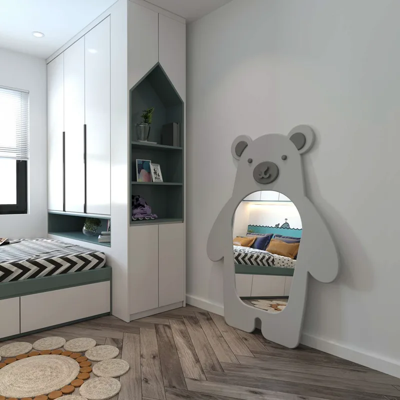 Καθρέπτης Δαπέδου Bear - Grey 985Etr1133 (110x150 cm)