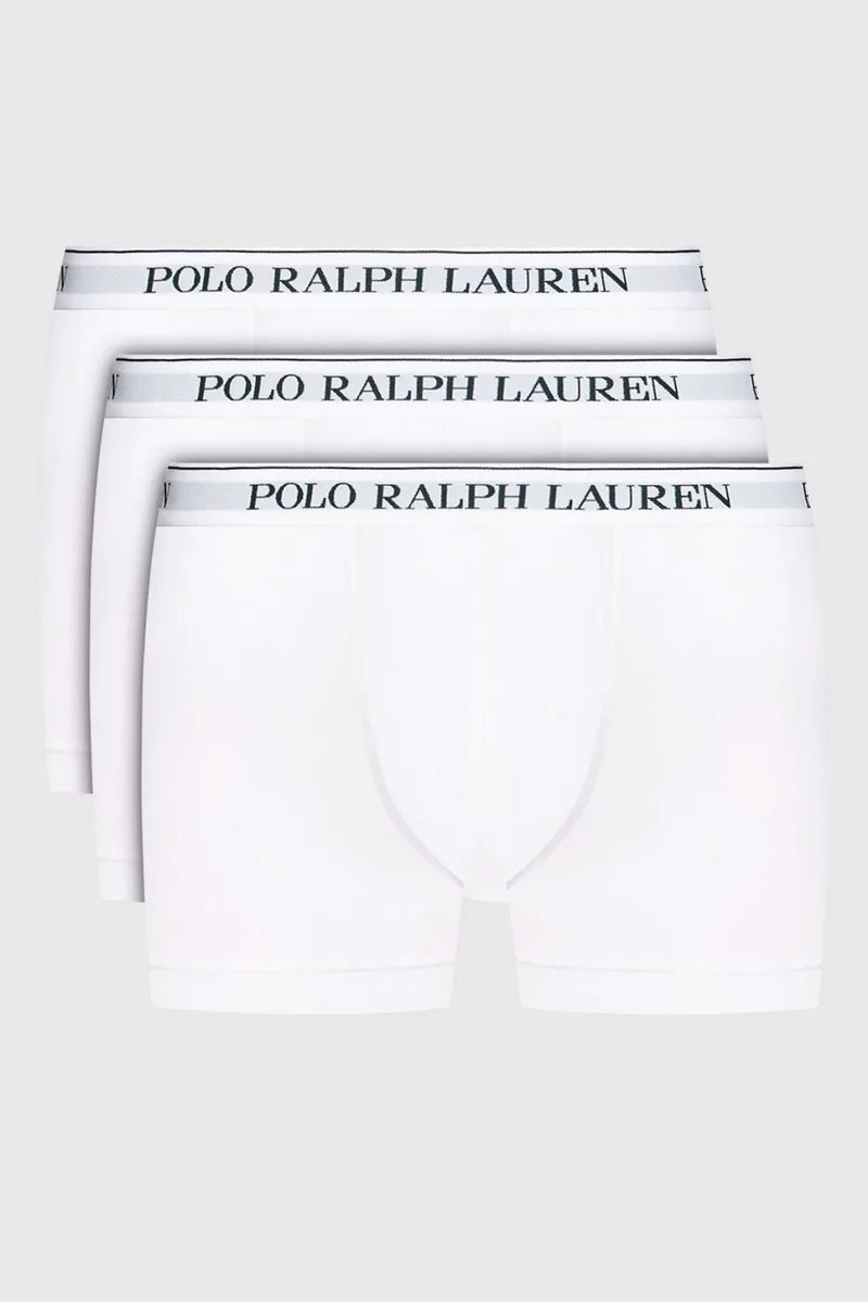 RALPH LAUREN UNDERWEAR ΕΣΩΡΟΥΧΟ ΣΕΤ 3PACK STRETCH COTTON TRUNK ΛΕΥΚΟ