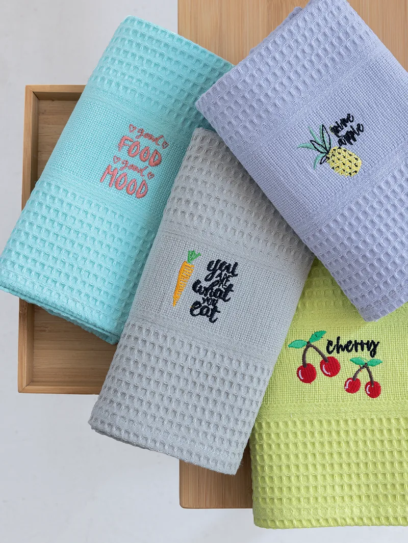 Σετ 4 Πετσέτες Κουζίνας Kitchen Towels 50x70 NORA103 - Palamaiki