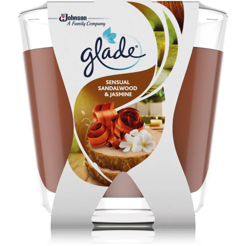 GLADE Sensual Sandalwood & Jasmine αρωματικό κερί 70 γρ