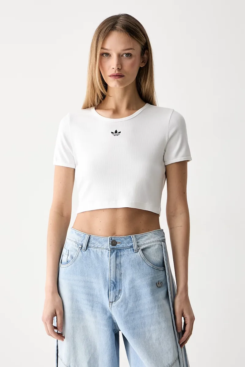 adidas Originals crop top γυναικείο με βαμβάκι Essentials
