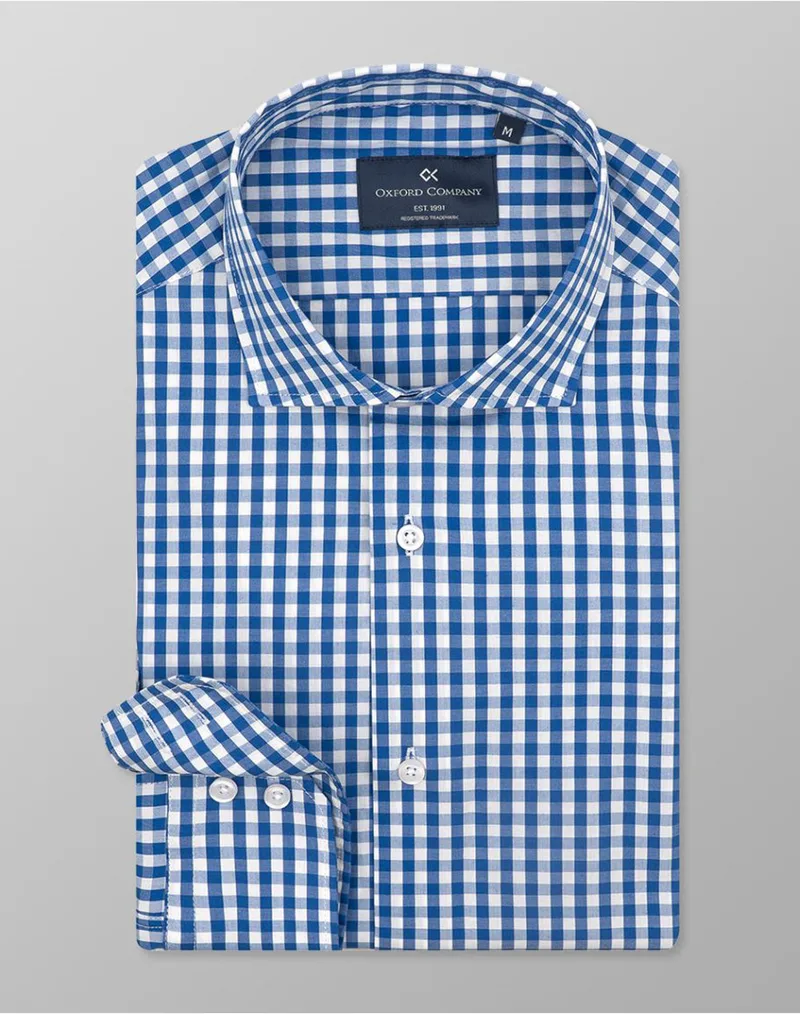 OXFORD COMPANY ROMEO SLIM FIT ΠΟΥΚΑΜΙΣΟ M137-RZ21.02-02 Blue