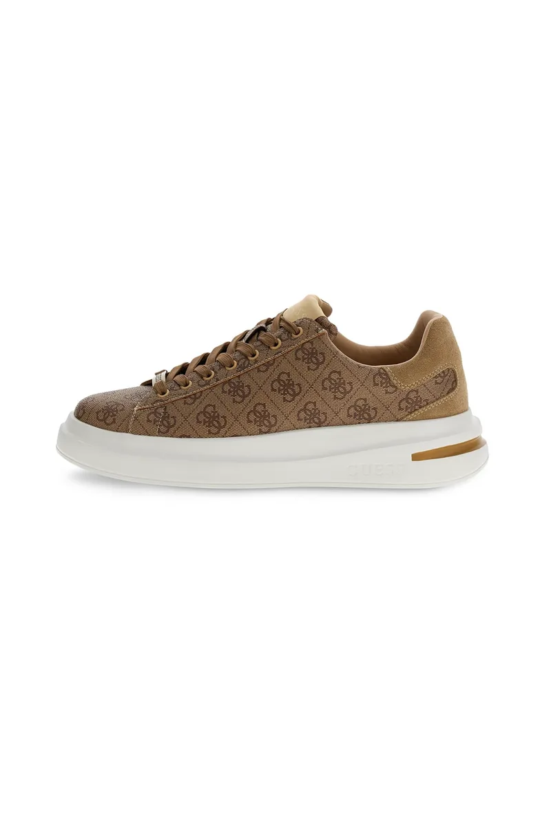 Guess ανδρικά sneakers "Elba" - FMPELAFAL12 Καφέ