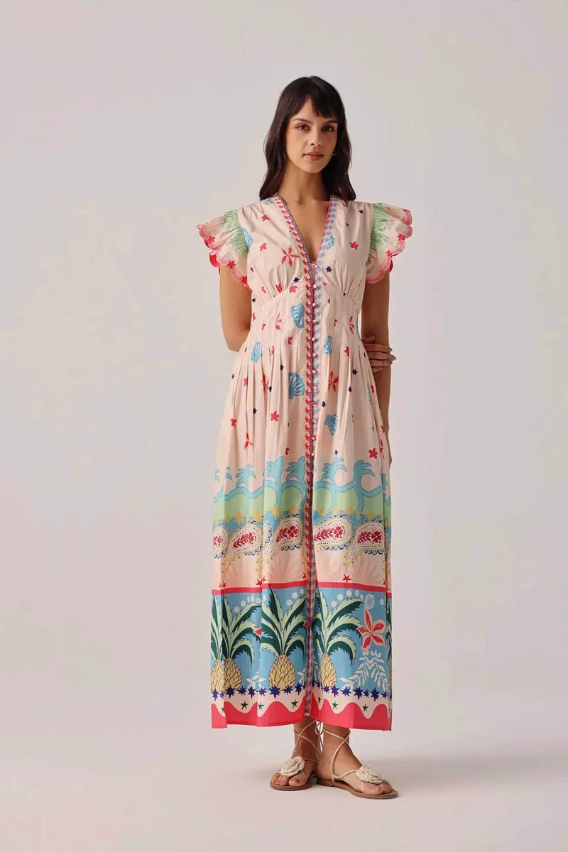 Noib γυναικείο maxi φόρεμα "Avery" - Estella Maxi Dress/SS26 Πολύχρωμο