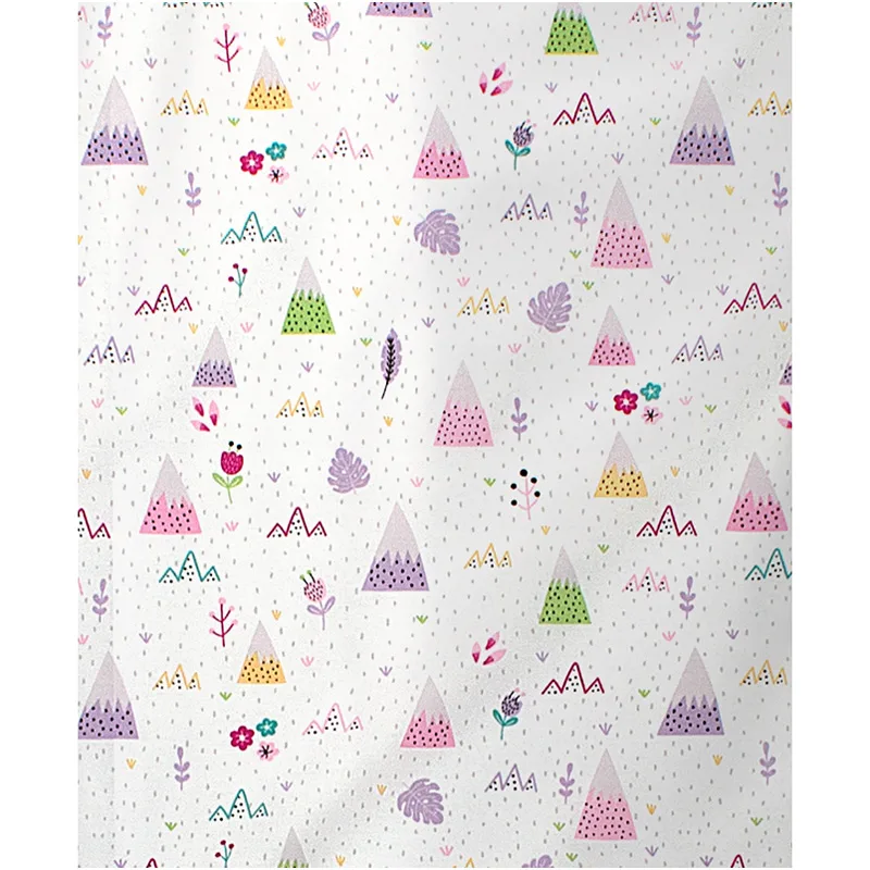 Σεντόνι Λίκνου 80x110 Dimcol Whimsical Mountainside 587 Pastel Lilac