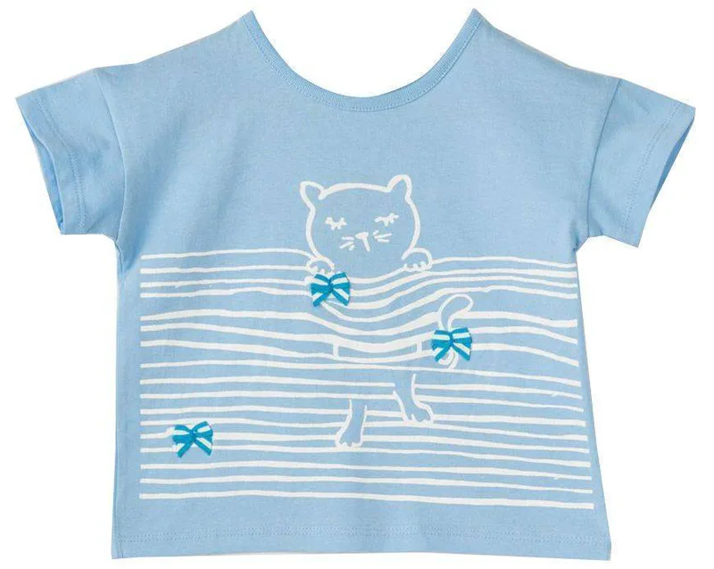 T-SHIRT BENETTON ART I GIRL ΓΑΛΑΖΙΟ (90 CM )-(2 ΕΤΩΝ )