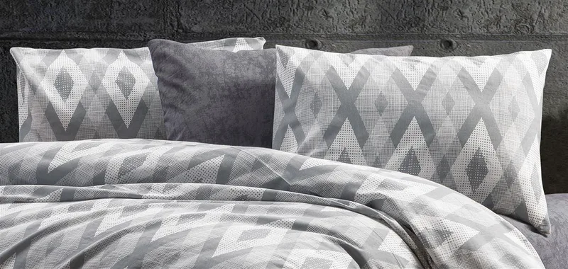 Μαξιλαροθήκη Φάκελος Polycotton 50x70εκ. Ευδοξία 480 Grey DimCol (Χρώμα: Γκρι, Ύφασμα: 70% Βαμβάκι-30% Polyester) - DimCol - 33311647052