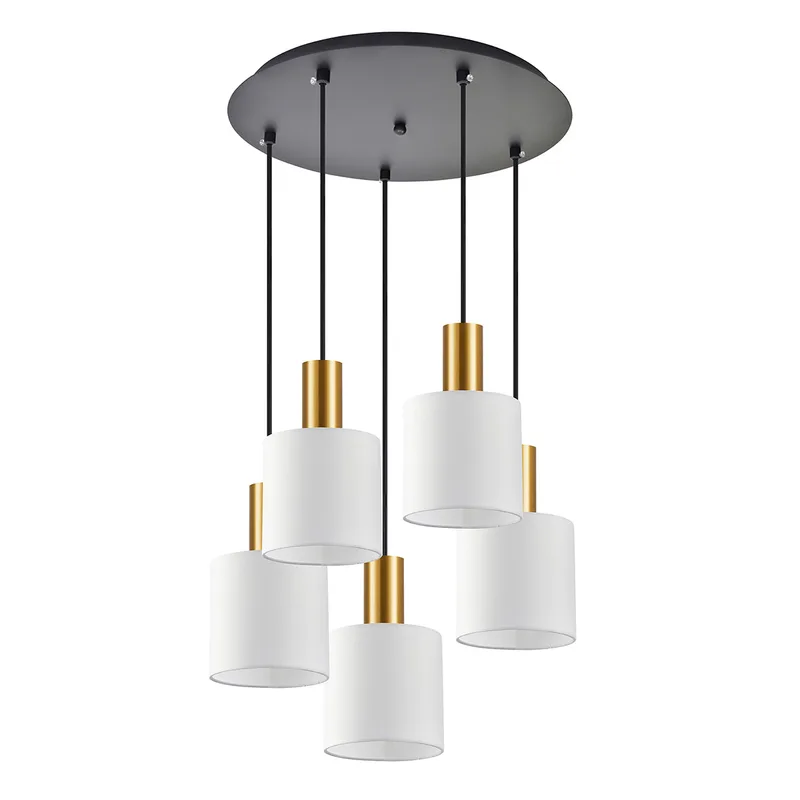 Φωτιστικό Οροφής Πολύφωτο Homelighting 77-8601 Gold/White