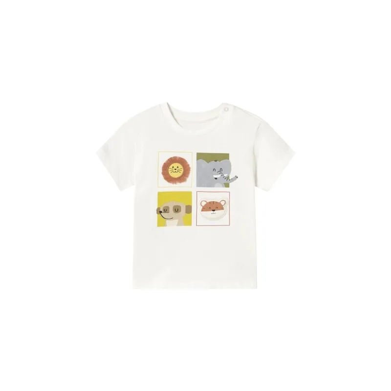 Πουκάμισο με μακριά μανίκια Mayoral 1056 Camiseta Crudo