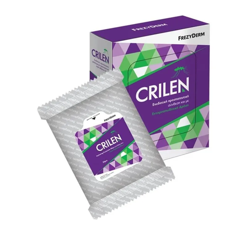 Frezyderm Crilen Wipes Εντομοαπωθητικά Μαντηλάκια 20τμχ