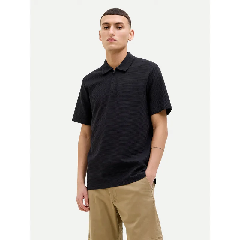 Jack & Jones Polo Benja 12269338 Μαύρο Regular Fit
