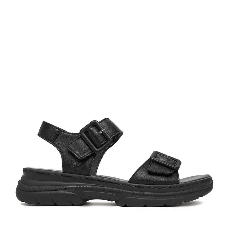 Σανδάλια Rieker 66680-00 Μαύρο