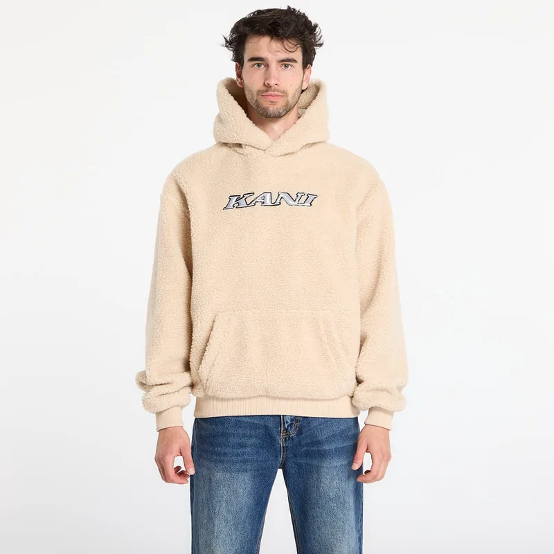 Φούτερ Karl Kani Silver Teddy Hoodie Μπεζ S