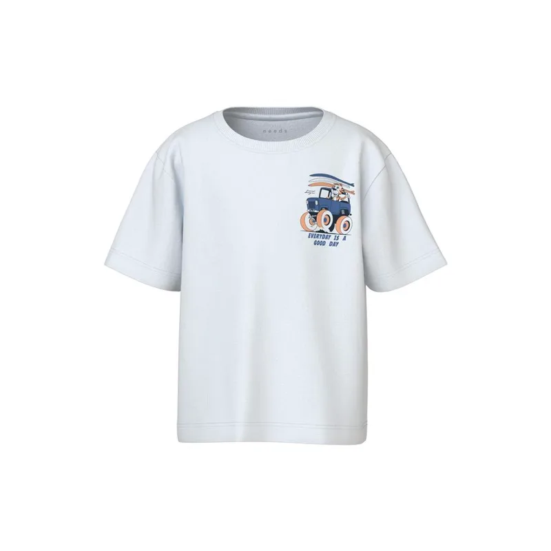 Μπλούζα μακό αγόρι name it-13241580-Bright White