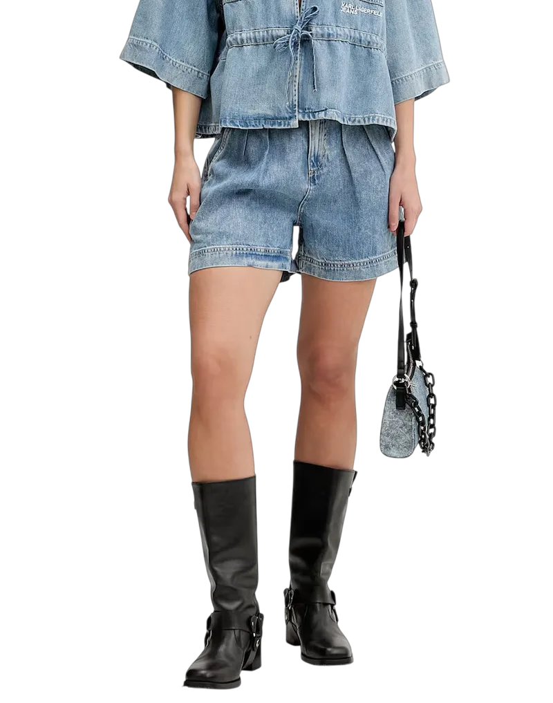 Γυναικείο Τζιν Σορτς Μπλε Karl Lagerfeld Jeans B2W10069-1BM WASHED MID BLUE