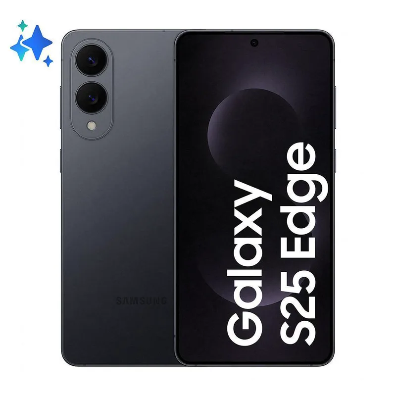 Samsung SM-S937 S25 Edge 12+512GB 6.7" 5G Titanium Jetblack DS EU