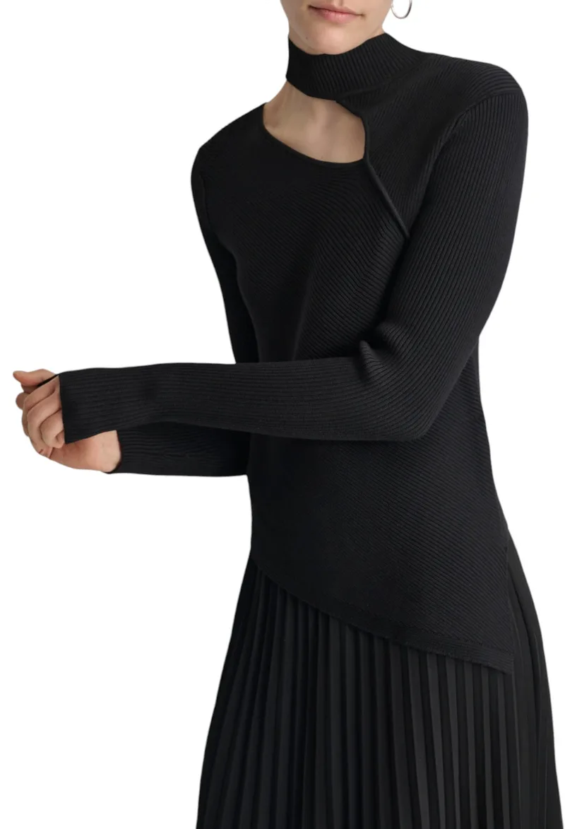 Πουλόβερ DKNY Cut Out P43SAL18-BLK Γυναικείο