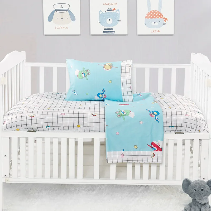 Σεντόνια Κούνιας Με Λάστιχο Σετ Beauty Home 5179 Airplanes 70x140+15