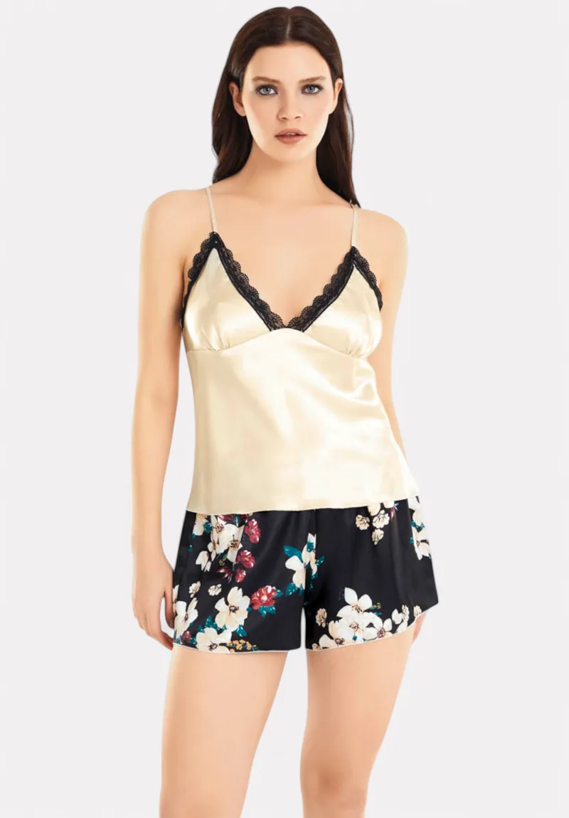 Babydoll Satin Moongirl Χρυσό Passion MG717-Εκρού