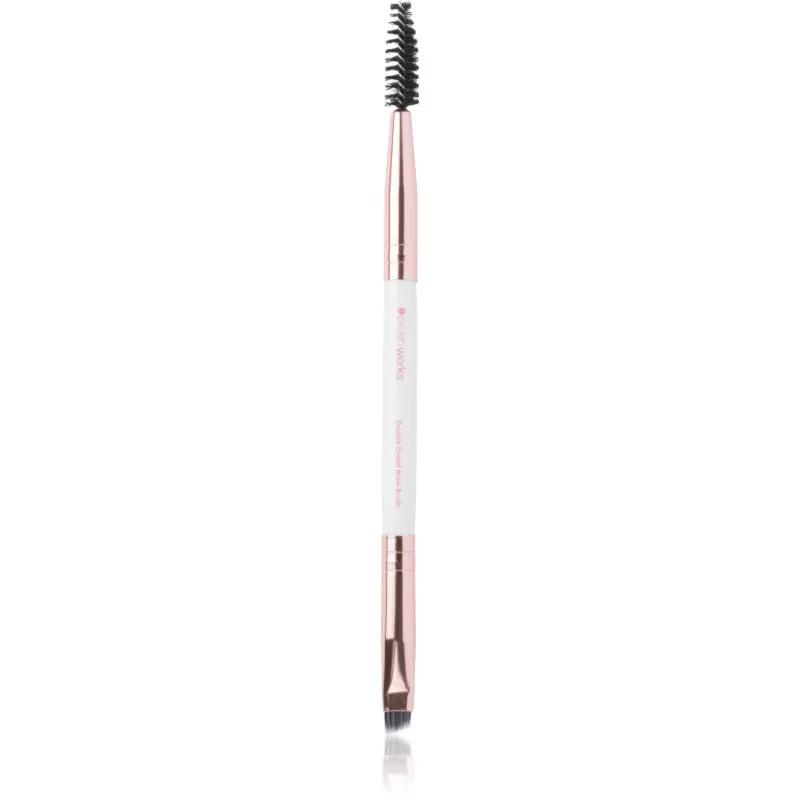 Brushworks Double Ended Brow Brush Βούρτσα φρυδιών με βούρτσα 1 τμχ