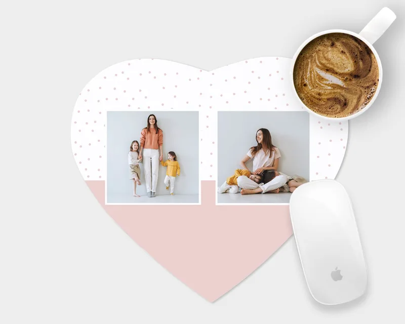 Mousepad καρδιά με φωτογραφίες