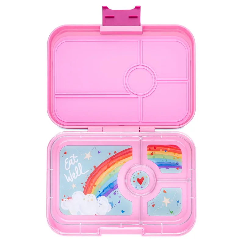 Φαγητοδοχείο Ενηλίκων Yumbox Tapas Capri Ροζ Rainbow 4 θέσεων