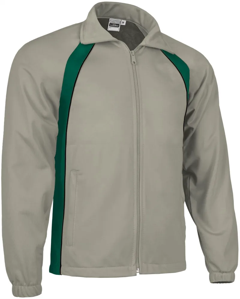 Αθλητικό μπουφάν TOURNAMENT Valento CQVATOUBB_kids Bottle Green-Sand Beige-Black