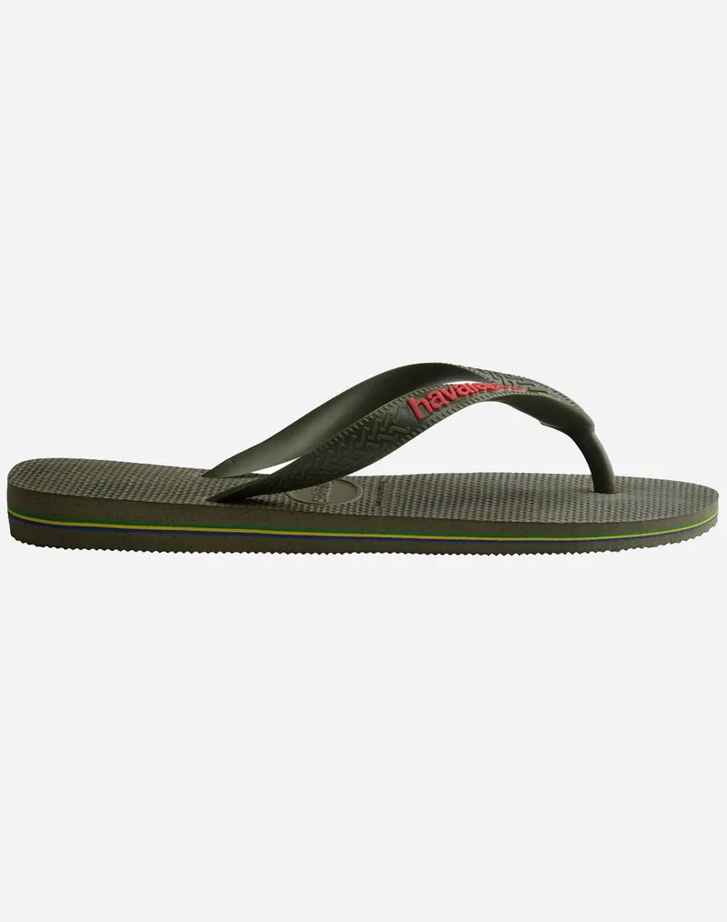 HAVAIANAS BRAZIL LOGO ΣΑΓΙΟΝΑΡΕΣ 4110850....-0869 Khaki