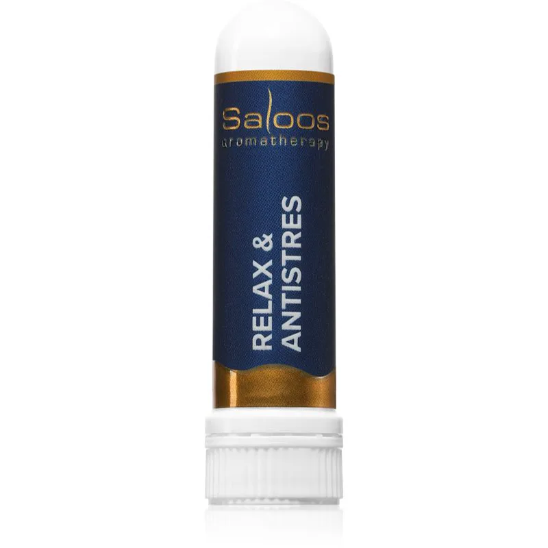 Saloos Aromatherapy Relax & Antistres ρινικό στικ με αιθέρια έλαια 1 τμχ