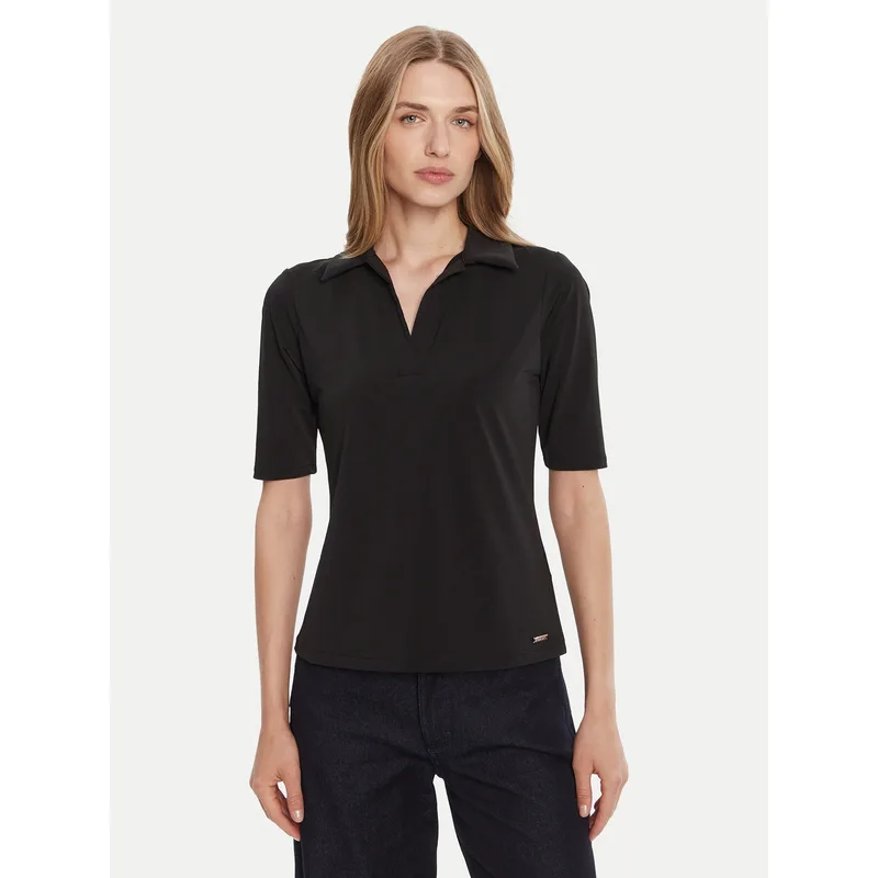 Calvin Klein Polo LV044C221G Μαύρο Slim Fit