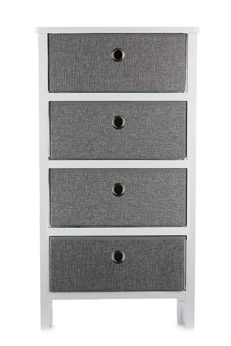 Κομοδίνο Με Συρτάρια 41x32x77cm Μονόχρωμο OEM