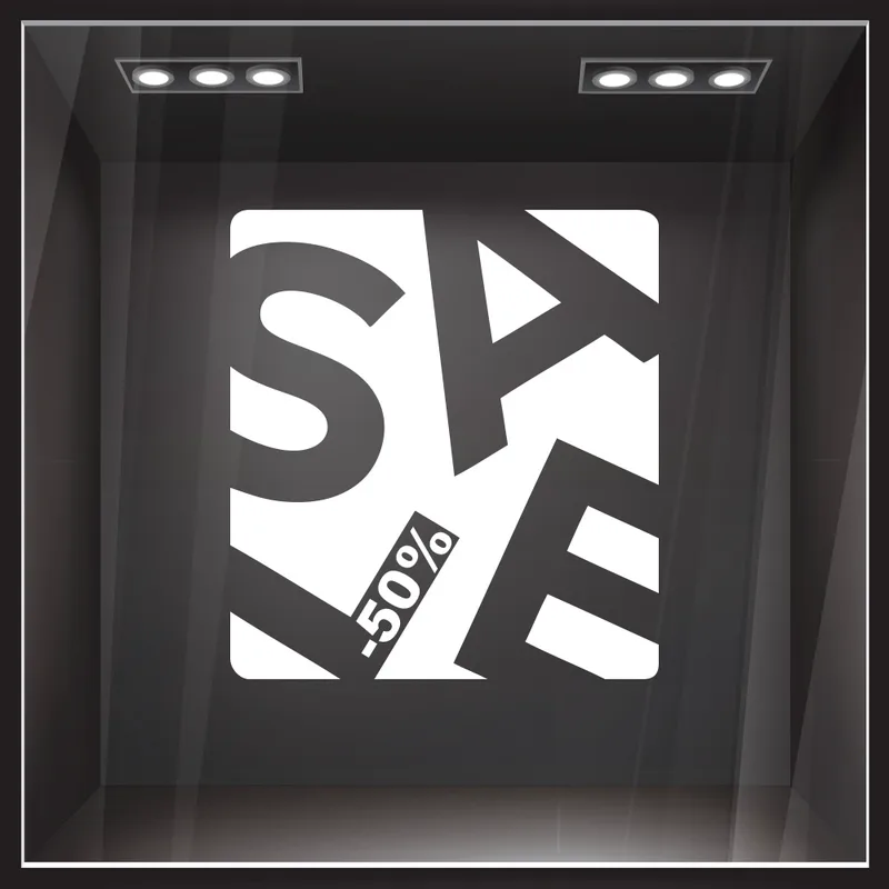 Αυτοκολλητο Εκπτωσεων SALE BOX