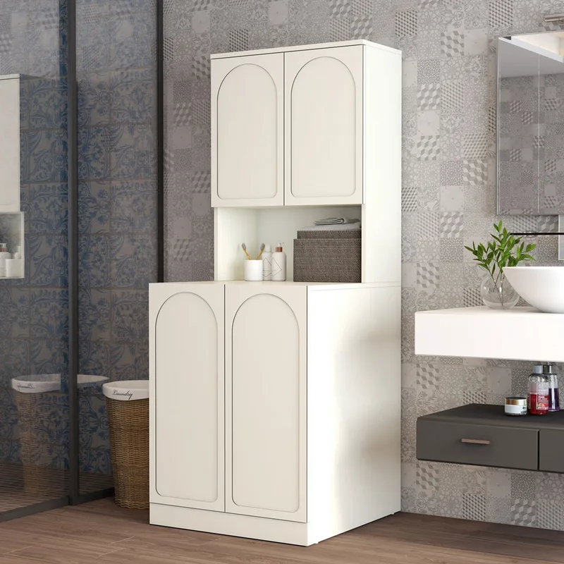 Έπιπλο Πλυντηρίου Lyon 73 - Cream 845Hct4402 (70x92x73 cm)
