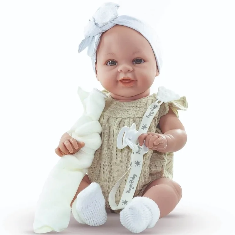 Κούκλα Magic Baby Paula Με Λευκή Κορδέλα Και Αξεσουάρ 45εκ. MB46524